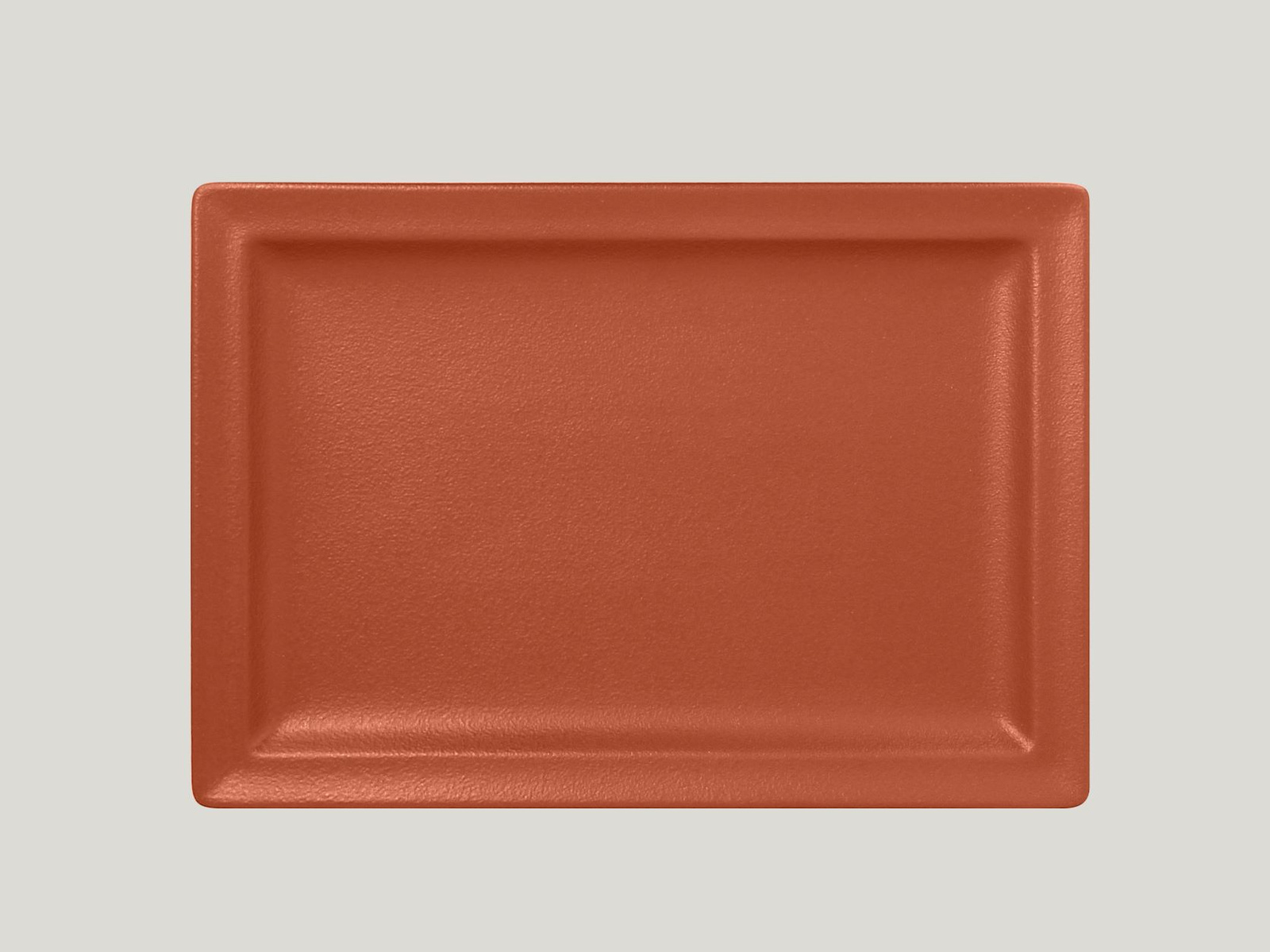 NFCLRP33BW Тарелка прямоугольная  33x23 см., плоская, фарфор, NeoFusion Terra(коричневый), RAK Porce