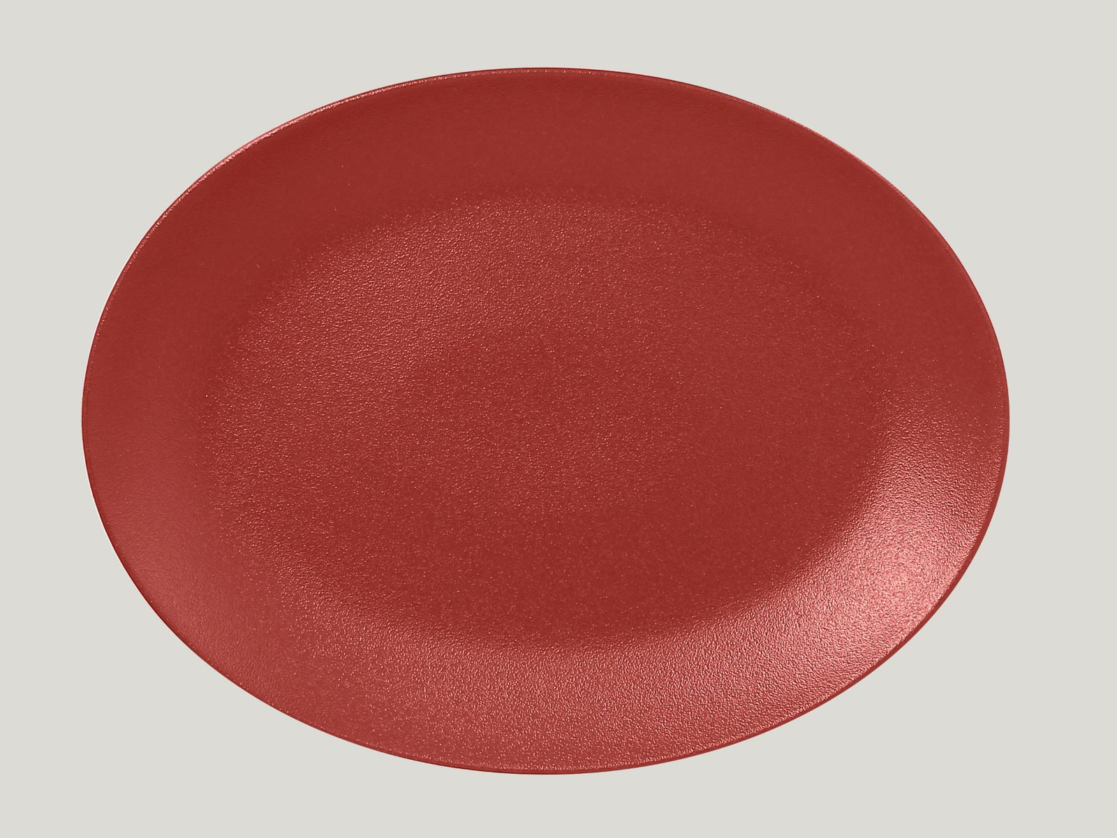 NFNNOP36DR Тарелка овальная  36x27 см., плоская, фарфор, NeoFusion Magma(красный), RAK Porcelain, ОА