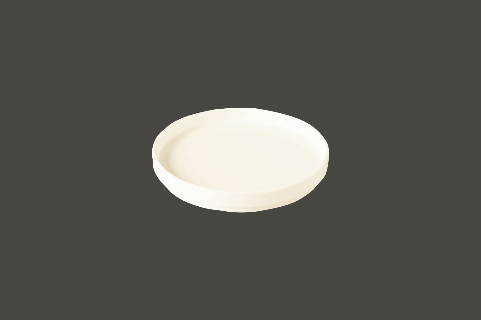 NOLD12 Тарелка круглая борт вертикальный d=12 см., плоская, фарфор, Nordic, RAK Porcelain, ОАЭ