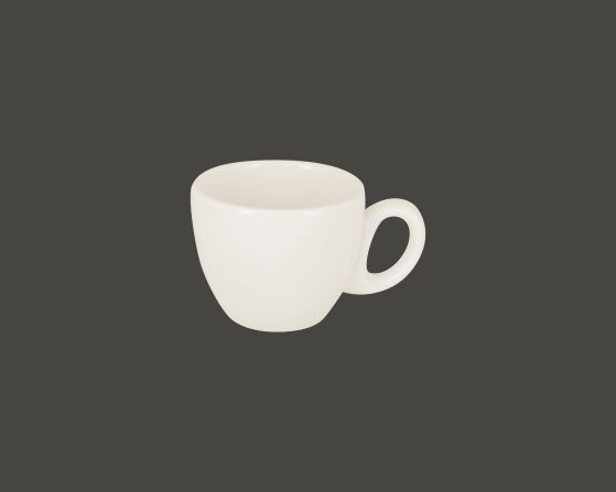 CS4692 Чашка круглая "Barista" (100мл)10 cl.блюдце CS4693 фарфор,молочно-белый,SandStone,Китай
