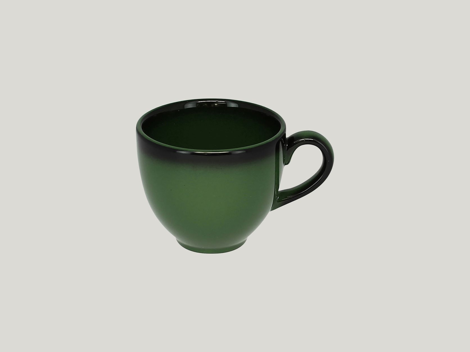 LECLCU09DG Чашка круглая  (90мл)9 cl., фарфор,цвет зеленый, Lea, RAK Porcelain, ОАЭ