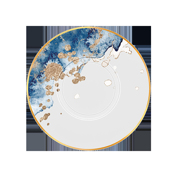 BCFRSA13BD03 Блюдце круглое  d=13 см., для арт.BCFRCU09, костяной фарфор, Ocean Gold, RAK Porcelain,