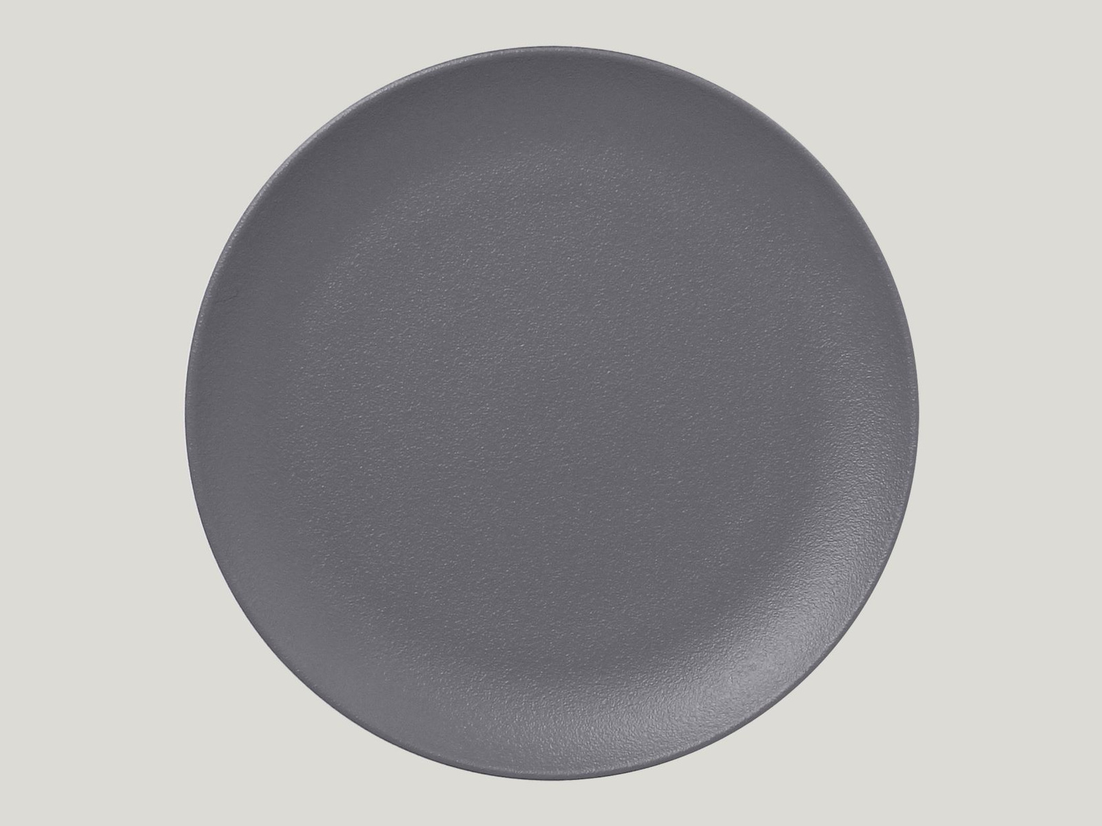 NFNNPR27GY Тарелка круглая "Coupe"  d=27 см., плоская, фарфор, NeoFusion Stone(серый), RAK Porcelain