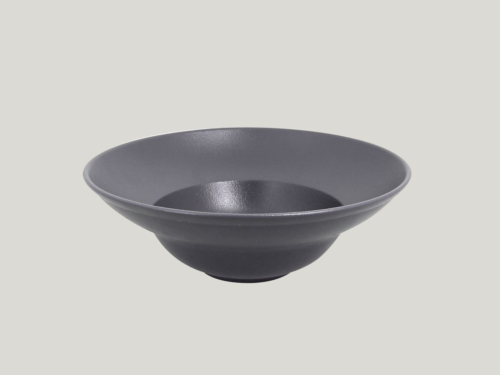 NFCLXD23GY Тарелка круглая  d=23 h=8 см., 320мл, глубокая, фарфор, NeoFusion Stone(серый), RAK Porce