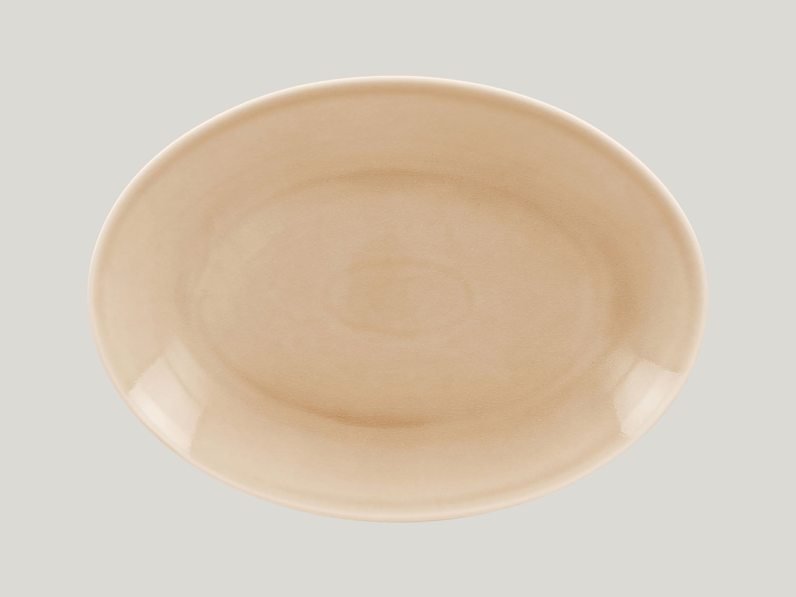 VNNNOP26BG Тарелка овальная  26х19 см., плоская, фарфор,цвет бежевый, Vintage, RAK Porcelain, ОАЭ
