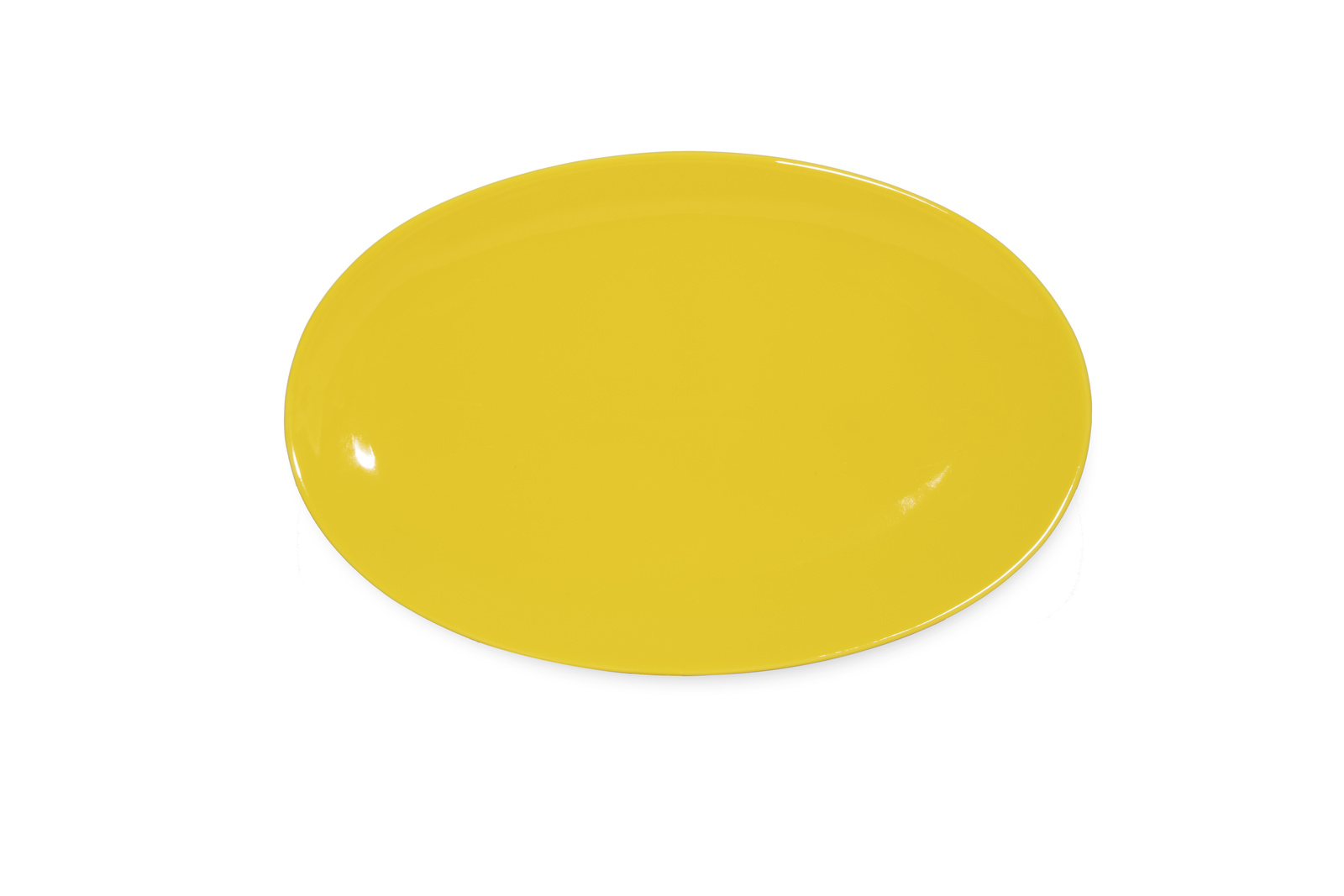 CS0062Yellow Тарелка овальная "Coupe"  30 см., фарфор,цвет желтый, Lantana, SandStone, Китай