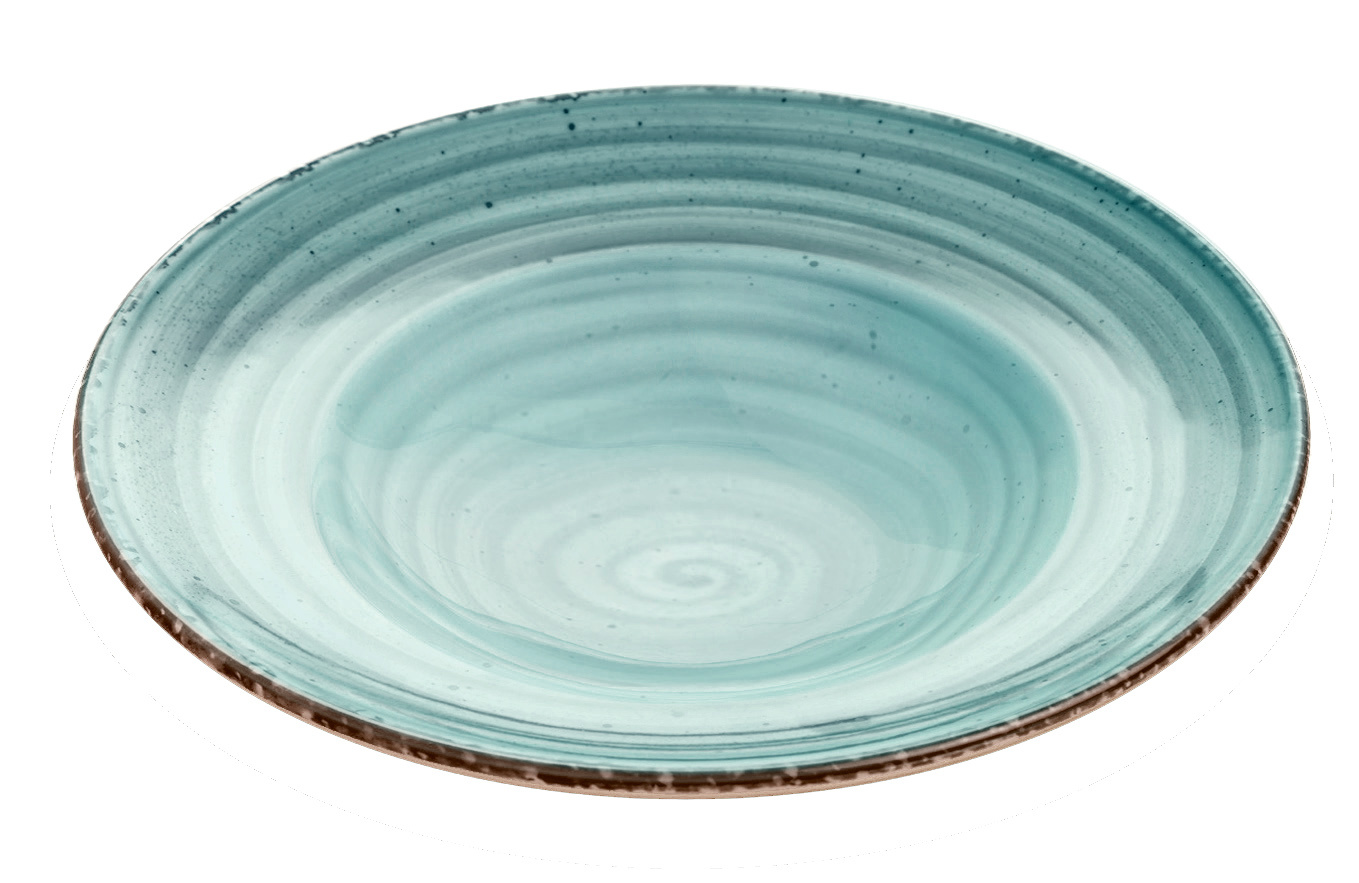 GBSBAS26CK50TM Тарелка круглая  d=26 см., глубокая, фарфор, цвет голубой, Avanos,Turquoise