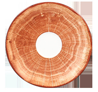 WDCLSA13TB Блюдце круг. красно-корич. d=13 см.,   для арт.WDCLCU09, фарфор, WoodArt, RAK Porcelain,