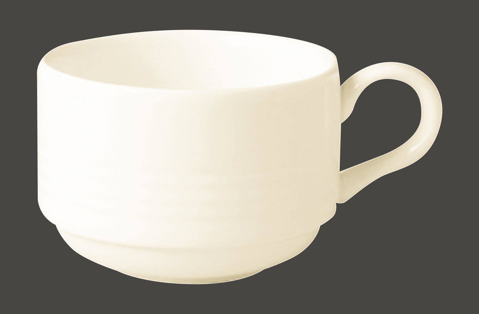 BACU18D7 Чашка круглая штабелируемая (180мл)18 cl., фарфор, Rondo, RAK Porcelain, ОАЭ