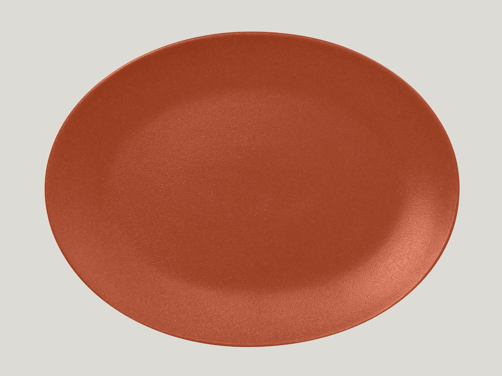 NFNNOP36BW Тарелка овальная  36x27 см., плоская, фарфор, NeoFusion Terra(коричневый), RAK Porcelain,