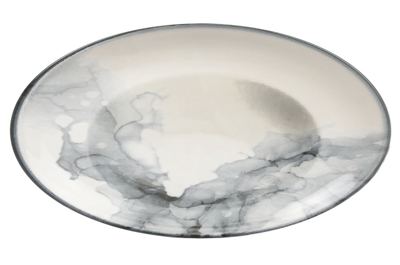 GBSRN26CKR1360 Тарелка круглая  d=26 см., "Bon Appetit"глубокая, фарфор, Marble R360