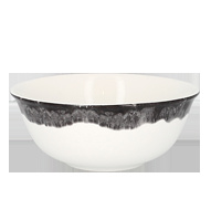 WDNNRB16BG Салатник круглый, борт- серый d=16 h=6.5см., 58 cl., фарфор, WoodArt