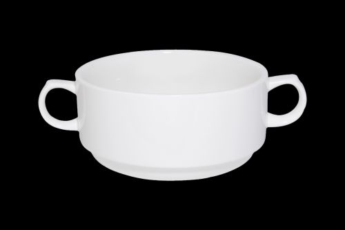 CS8181 Бульонница круглая  (380мл )38 cl., фарфор,молочно-белый, Ivory, SandStone, Китай