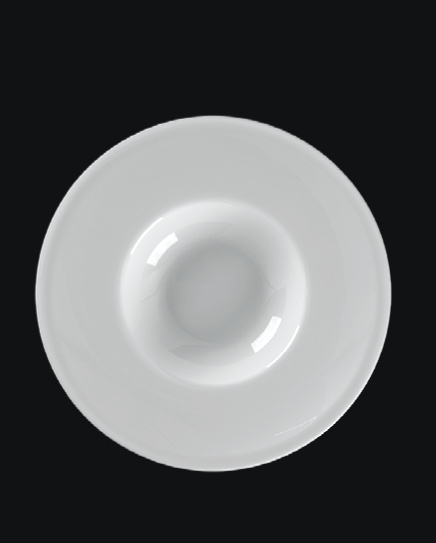 BCBVGD25 Тарелка круглая "Gourmet" d=25 h=4 см., глубокая (236мл)23.6cl, фарфор, Bravura, RAK Porcel