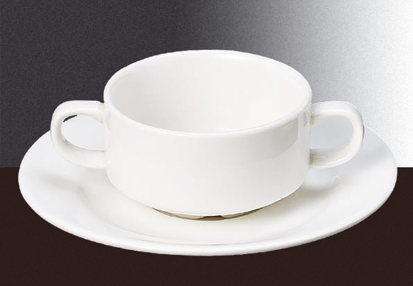 CS8181 Бульонница круглая  (380мл )38 cl., фарфор,молочно-белый, Ivory, SandStone, Китай