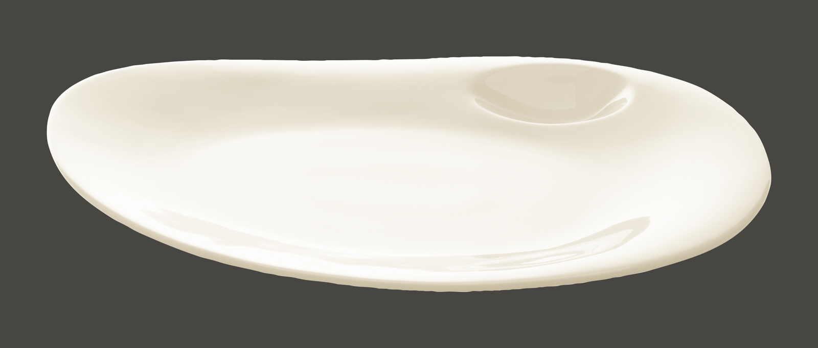 NBFP27 Тарелка овальная "Coupe"  27х22.5 см., с 2 зонами, фарфор, Nabur, RAK Porcelain, ОАЭ