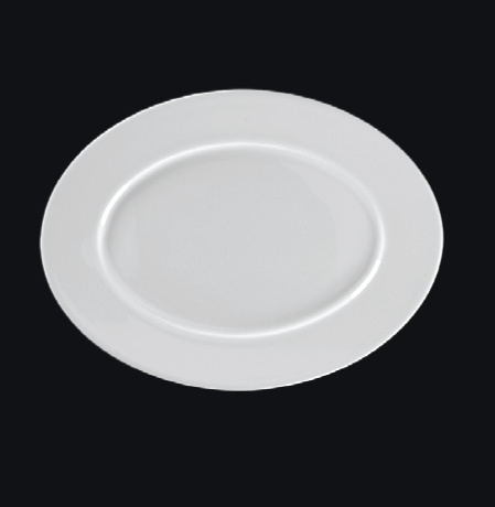 BCFROP36 Тарелка овальная  36х27 см., с бортом , фарфор, Fedra, RAK Porcelain, ОАЭ