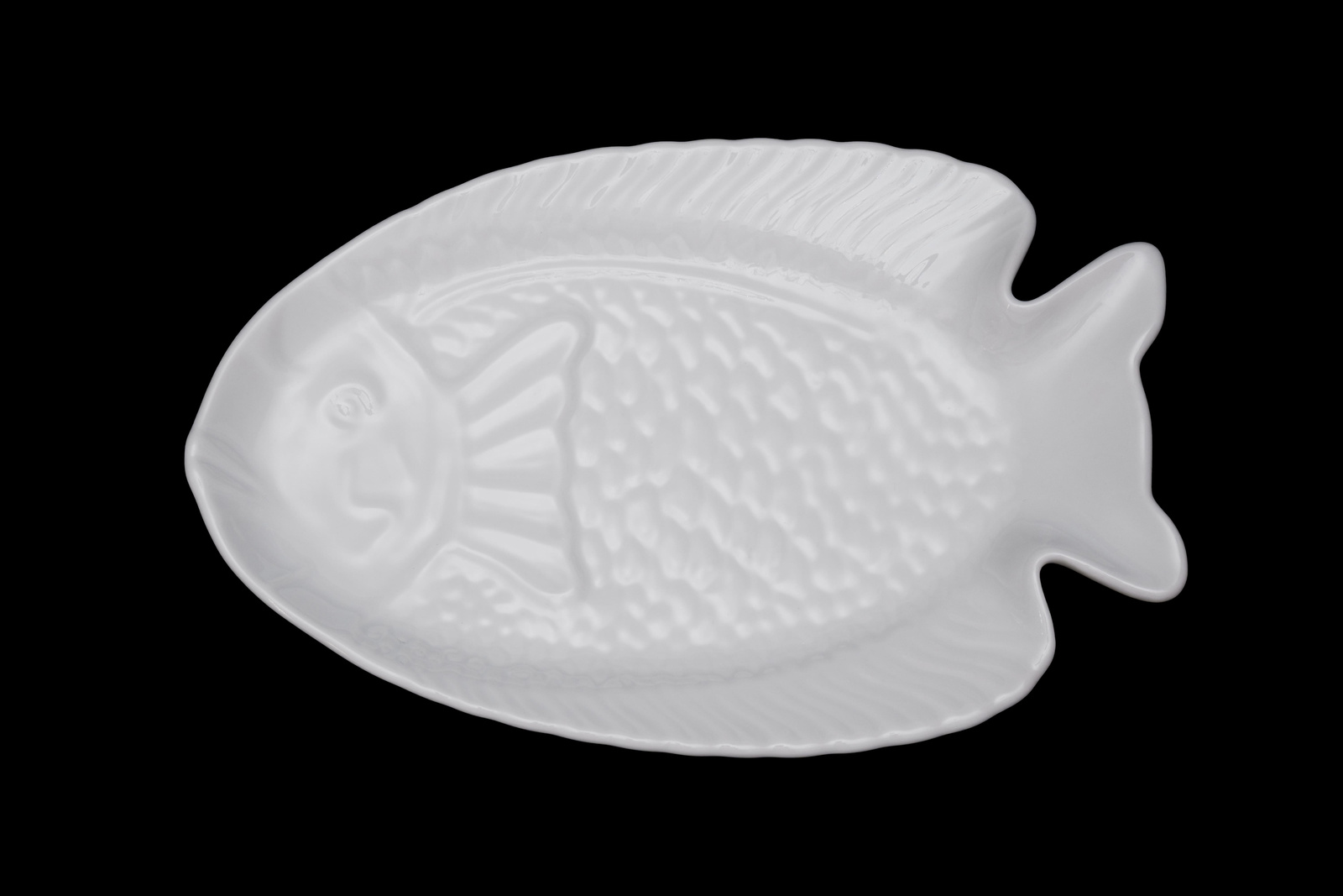 BL30KY00 Тарелка овальная в форме рыбки 30х19 см., для морепродуктов, фарфор, Sea