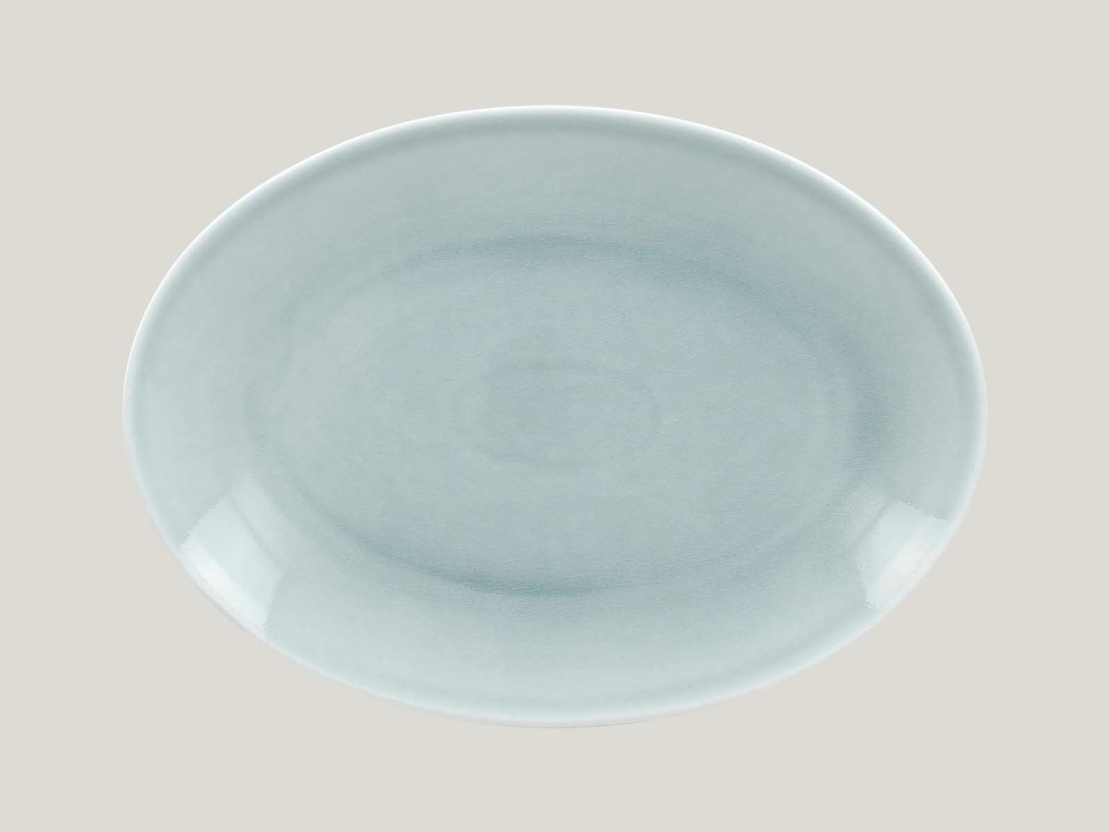 VNNNOP32BL Тарелка овальная  32х23 см., плоская, фарфор,цвет голубой, Vintage, RAK Porcelain, ОАЭ