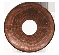 WDCLSA17OB Блюдце круг. темно-корич. d=17  см.,   для арт.WDCLCU28, фарфор, WoodArt, RAK Porcelain,