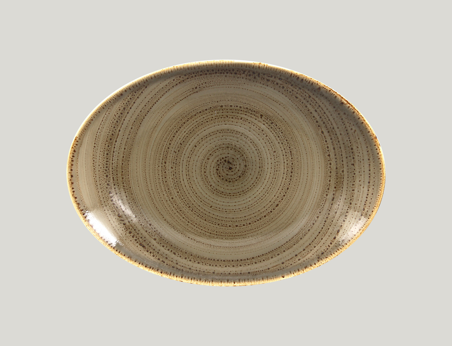 TWNNOP32AL Тарелка овальная 32x23 см., без борта, фарфор, TWIRL, RAK Porcelain, ОАЭ