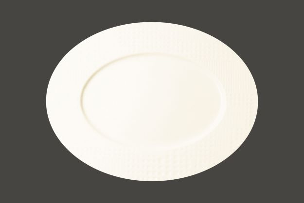 PXOP34 Тарелка овальная  34 см., плоская, фарфор, Pixel, RAK Porcelain, ОАЭ