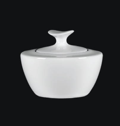 BCBVSU10 Сахарница, d=10.7см h=8.4см 0.288л., фарфор, Bravura, RAK Porcelain, ОАЭ