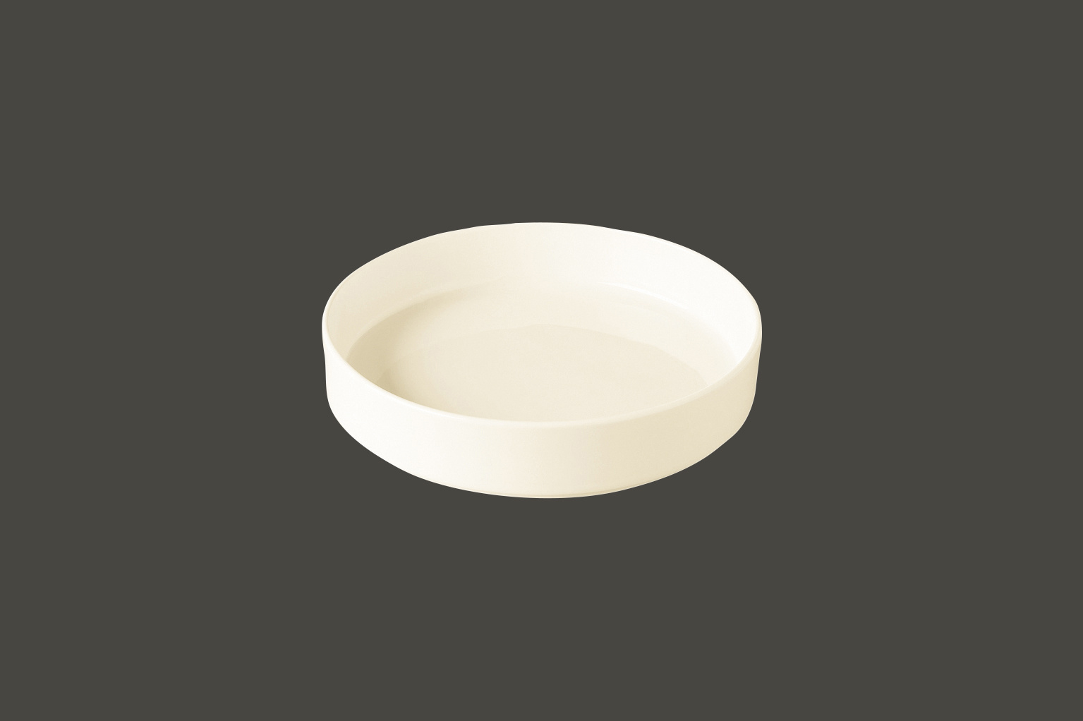 NODP23 Тарелка круглая глубокая d=23 h=4 см., 950мл, фарфор, Nordic, RAK Porcelain, ОАЭ