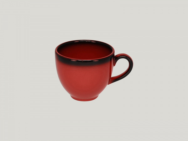 LECLCU23RD Чашка круглая  (230мл)23 cl., фарфор,цвет красный, Lea, RAK Porcelain, ОАЭ