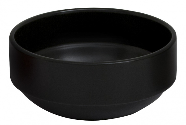 GBSEO12JK141SYH Салатник круглый штабелируемый d=12см,(350мл)35 cl, фарфор цвет черный матовыйBodru,