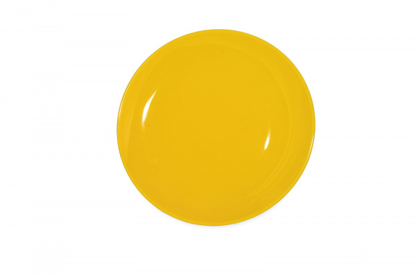 CS0025Yellow Тарелка круглая "Coupe"  d=27 см., , фарфор,цвет желтый, Lantana, SandStone, Китай
