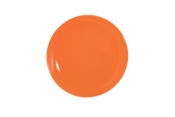 CS0022Orange Тарелка круглая "Coupe"  d=18 см., фарфор,цвет оранжевый, Lantana, SandStone, Китай