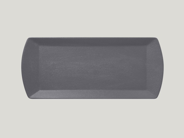 NFOPSP35GY Тарелка прямоугольная  35x15 см.,для подачи,фарфор,NeoFusion Stone(серый),RAK Porcelain