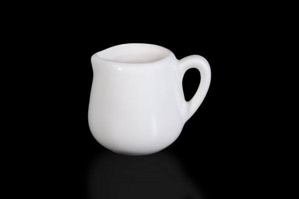 CS0982 Молочник с ручкой (40мл)4cl., фарфор,молочно-белый, SandStone, SandStone, Китай
