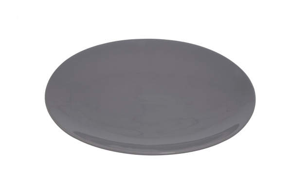 CS0062Grey Тарелка овальная "Coupe"  30 см., фарфор,цвет серый, Lantana, SandStone, Китай
