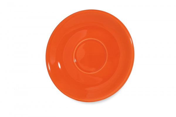 CS6652Orange Блюдце круглое  d=15 см., для чашки арт.CS6651, фарфор,цвет оранжевый, Lantana, SandSto