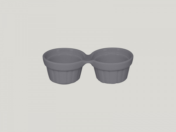 CFDR02GY Емкость для подачи двойная, d=13см., фарфор,цвет серый, RAK Porcelain, ОАЭ