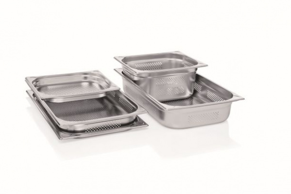 P13065 Гастроемкость перфорированная, 3л., GN1/3-325x175h=65мм., нерж.сталь