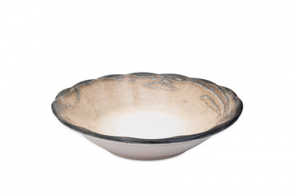GBSAC10CT101565 Тарелка мелкая край волнистый d=10 см., 70мл, фарфор, Breeze