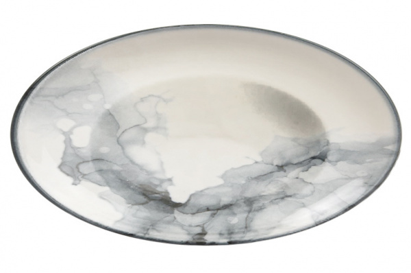 GBSRN26CKR1360 Тарелка круглая  d=26 см., "Bon Appetit"глубокая, фарфор, Marble R360