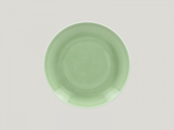 VNNNPR21GR Тарелка круглая  d=21 см., плоская, фарфор,цвет зеленый, Vintage, RAK Porcelain, ОАЭ