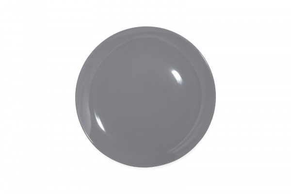 CS0022Grey Тарелка круглая "Coupe"  d=18 см., фарфор,цвет серый, Lantana, SandStone, Китай