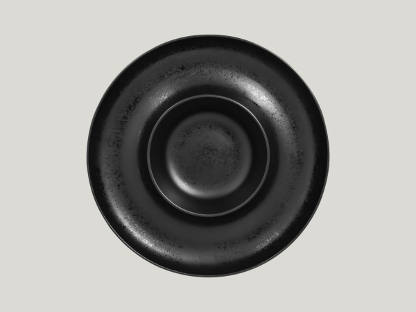 KRARRP25 Тарелка круглая  340мл d=25 см., с углублением в центре, фарфор, Ashore, RAK Porcelain, ОАЭ