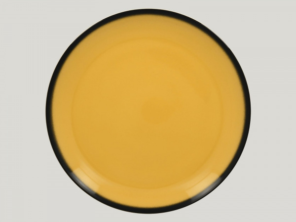 LENNPR29NY Тарелка круглая  d=29  см., плоская, фарфор,цвет желтый, Lea, RAK Porcelain, ОАЭ