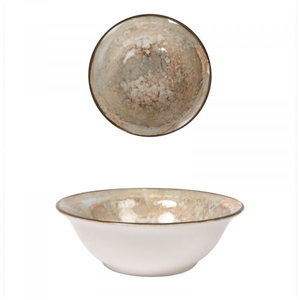 GBSEO19KKR1475 Салатник круглый  d=19см., (600мл)60 cl., фарфор цвет корич.комб., Mars R1475