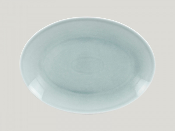 VNNNOP32BL Тарелка овальная  32х23 см., плоская, фарфор,цвет голубой, Vintage, RAK Porcelain, ОАЭ