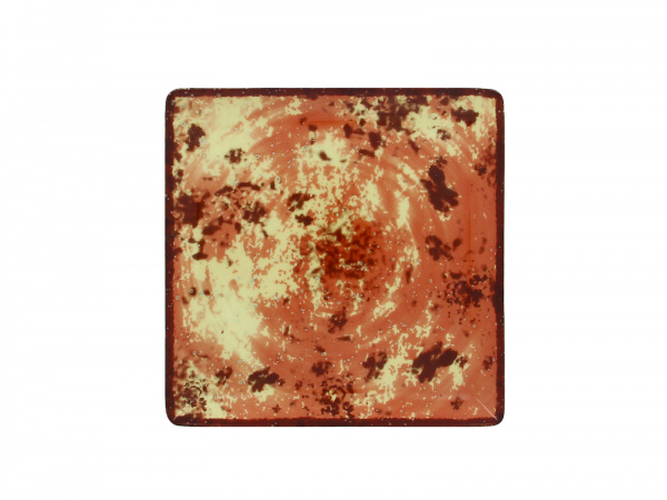 EDSQ25PBR Тарелка квадратная 25 см., плоская, фарфор, Peppery, RAK Porcelain, ОАЭ