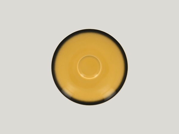 LECLSA13NY Блюдце круглое  d=13 см., для арт.CLCU09, фарфор,цвет желтый, Lea, RAK Porcelain, ОАЭ