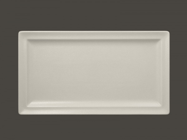 NFCLRP38WH Тарелка прямоугольная  38x21 см., плоская, фарфор, NeoFusion Sand(белый), RAK Porcelain,
